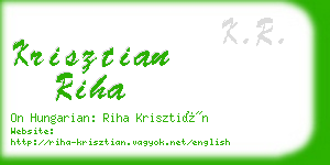 krisztian riha business card